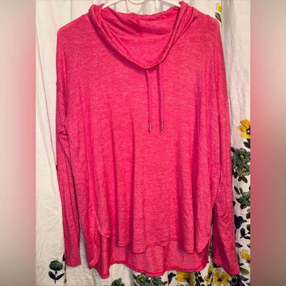 Calvin Klein Woman’s Hot Pink Cowl Neck Pullover